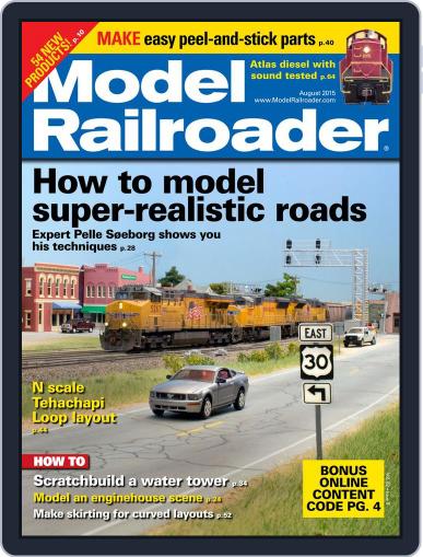Model Railroader August 1st, 2015 Digital Back Issue Cover