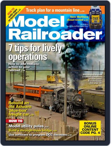 Model Railroader June 1st, 2015 Digital Back Issue Cover
