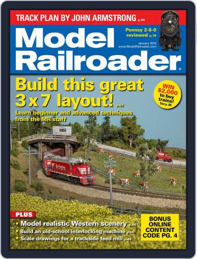 Model Railroader January 1st, 2015 Digital Back Issue Cover