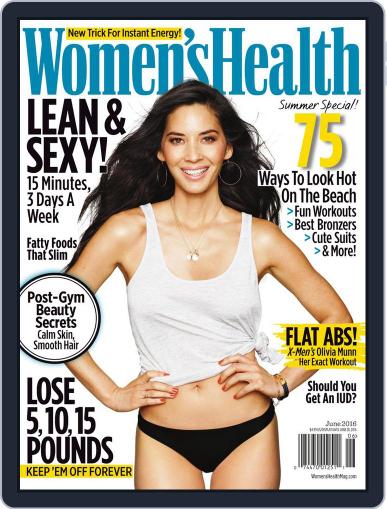Women's Health May 24th, 2016 Digital Back Issue Cover