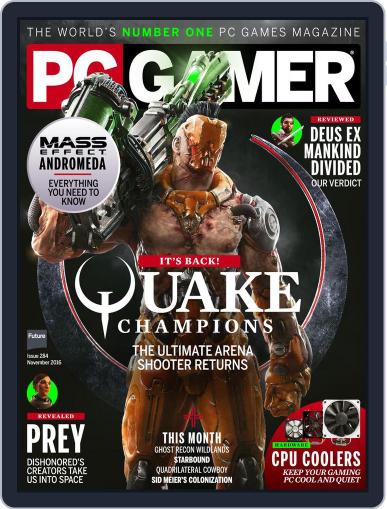 PC Gamer (US Edition) September 13th, 2016 Digital Back Issue Cover