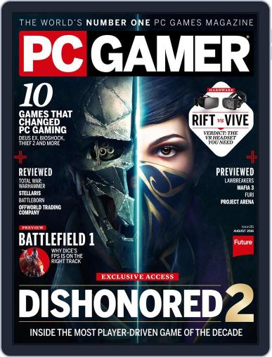 PC Gamer (US Edition) August 1st, 2016 Digital Back Issue Cover