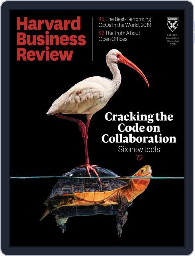 Harvard Business Review November 1st, 2019 Digital Back Issue Cover