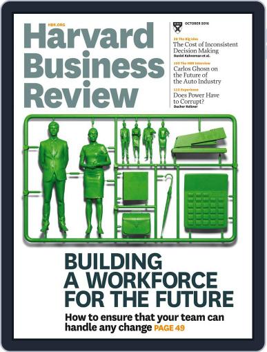 Harvard Business Review October 1st, 2016 Digital Back Issue Cover