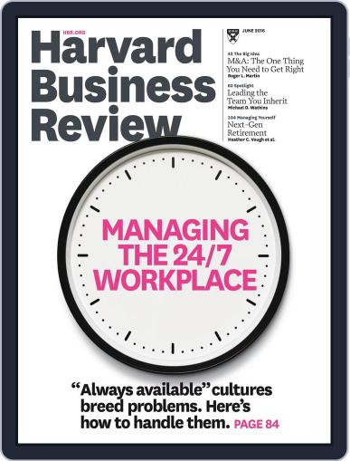 Harvard Business Review May 18th, 2016 Digital Back Issue Cover