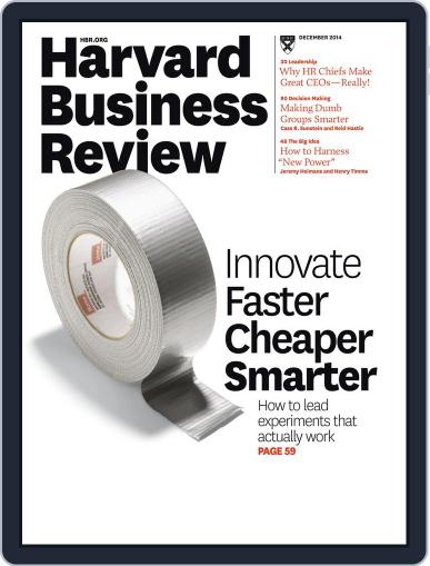 Harvard Business Review November 19th, 2014 Digital Back Issue Cover