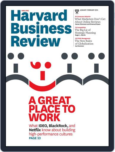 Harvard Business Review December 21st, 2013 Digital Back Issue Cover