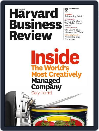 Harvard Business Review November 17th, 2011 Digital Back Issue Cover