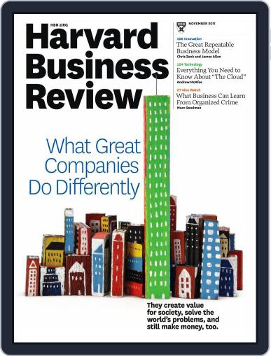 Harvard Business Review October 19th, 2011 Digital Back Issue Cover