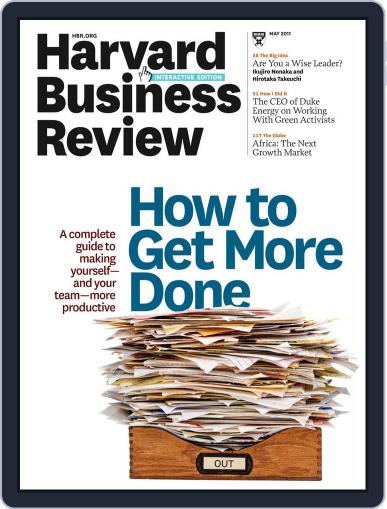 Harvard Business Review April 22nd, 2011 Digital Back Issue Cover