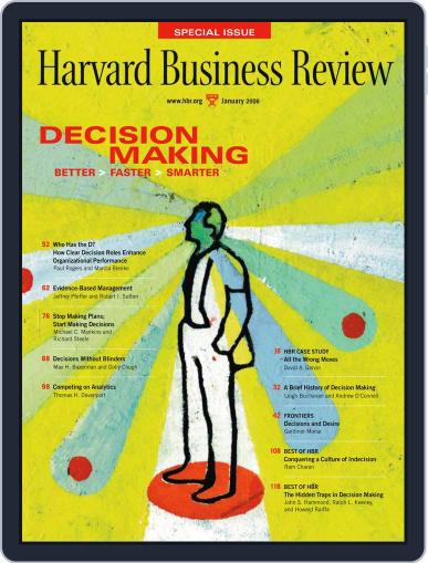 Harvard Business Review January 1st, 2006 Digital Back Issue Cover