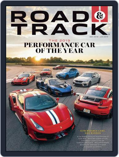 Road & Track Magazine (Digital) December 1st, 2018 Issue Cover