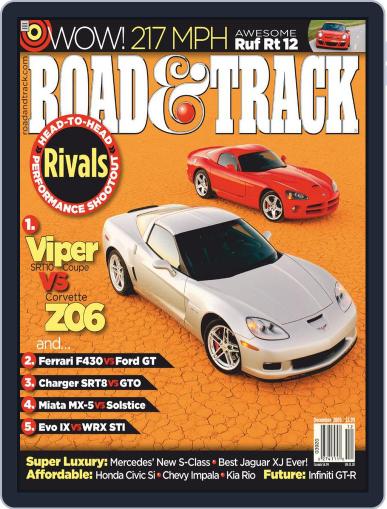 Road & Track October 25th, 2005 Digital Back Issue Cover