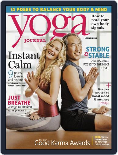 Yoga Journal August 9th, 2016 Digital Back Issue Cover