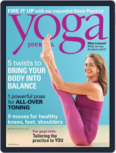 Yoga Journal February 15th, 2012 Digital Back Issue Cover
