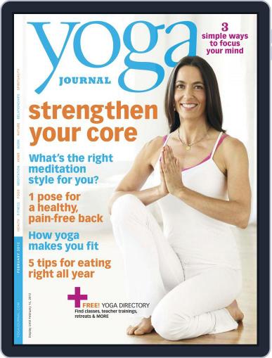 Yoga Journal January 9th, 2012 Digital Back Issue Cover