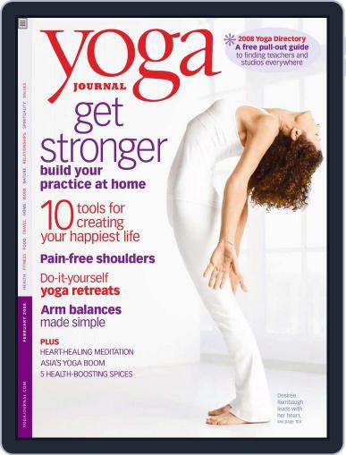Yoga Journal February 14th, 2008 Digital Back Issue Cover