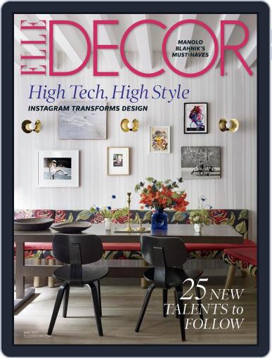 ELLE DECOR May 1st, 2017 Digital Back Issue Cover