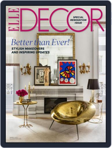 ELLE DECOR March 1st, 2017 Digital Back Issue Cover