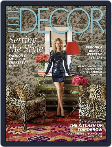 ELLE DECOR October 1st, 2016 Digital Back Issue Cover