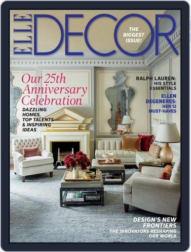 ELLE DECOR August 8th, 2014 Digital Back Issue Cover