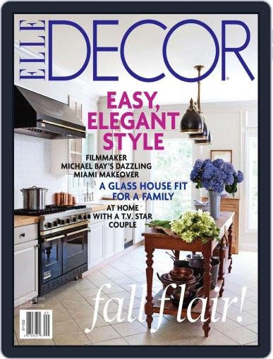 ELLE DECOR August 9th, 2010 Digital Back Issue Cover