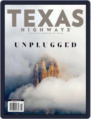 Texas Highways November 1st, 2018 Digital Back Issue Cover