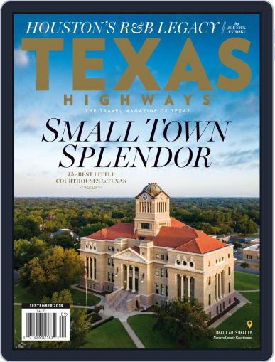 Texas Highways September 1st, 2018 Digital Back Issue Cover