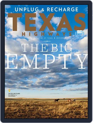 Texas Highways November 1st, 2017 Digital Back Issue Cover