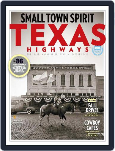 Texas Highways October 1st, 2017 Digital Back Issue Cover
