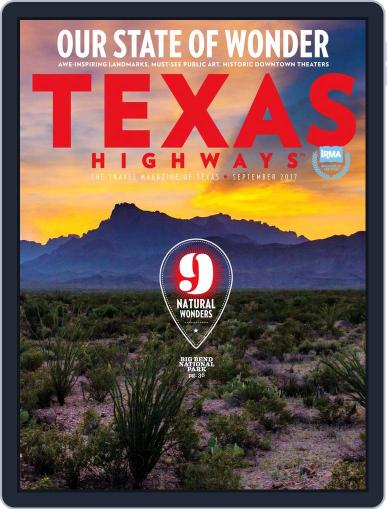 Texas Highways September 1st, 2017 Digital Back Issue Cover