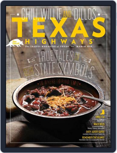 Texas Highways February 12th, 2016 Digital Back Issue Cover