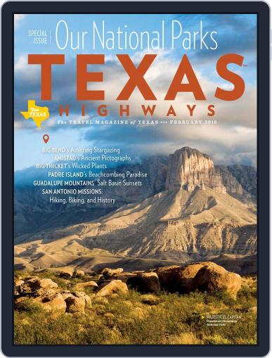 Texas Highways February 1st, 2016 Digital Back Issue Cover