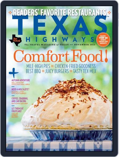 Texas Highways November 1st, 2015 Digital Back Issue Cover