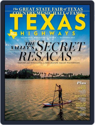 Texas Highways October 1st, 2015 Digital Back Issue Cover