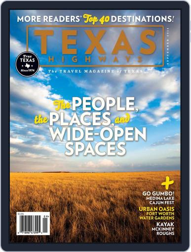 Texas Highways August 11th, 2014 Digital Back Issue Cover