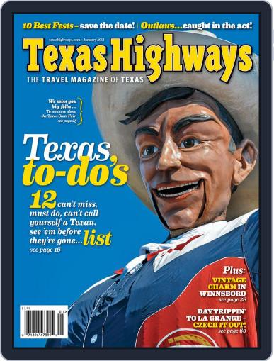 Texas Highways December 6th, 2012 Digital Back Issue Cover