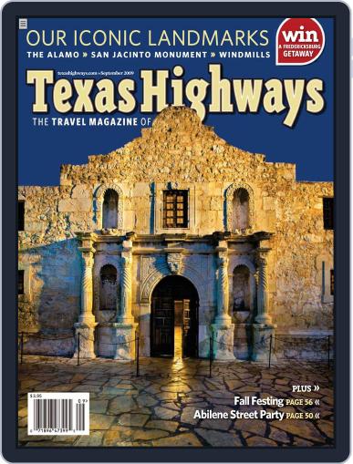 Texas Highways August 13th, 2009 Digital Back Issue Cover