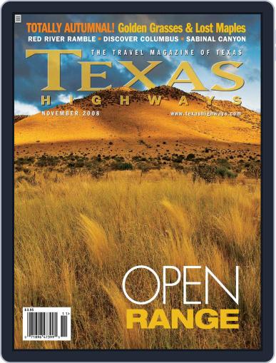 Texas Highways November 6th, 2008 Digital Back Issue Cover