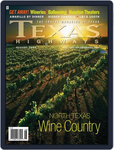 Texas Highways July 14th, 2008 Digital Back Issue Cover