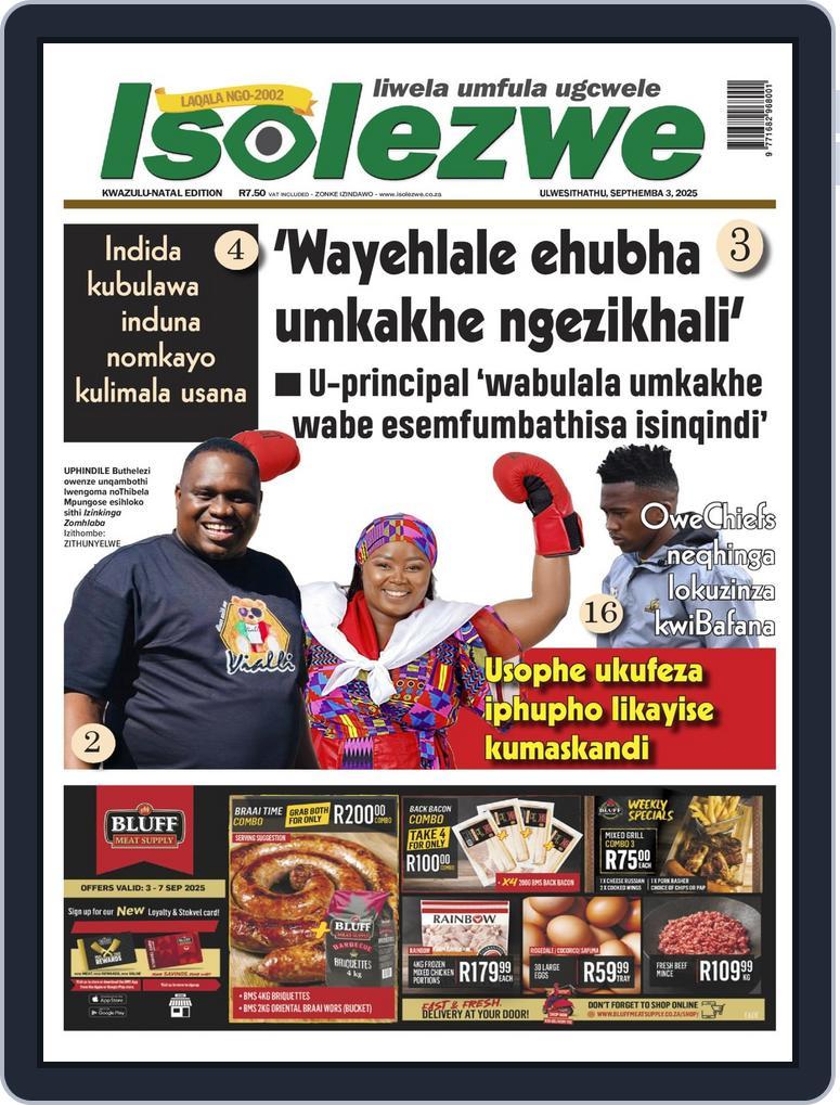Isolezwe September 3rd, 2025 Digital Back Issue Cover