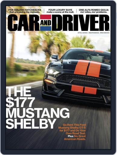 Car and Driver August 1st, 2019 Digital Back Issue Cover