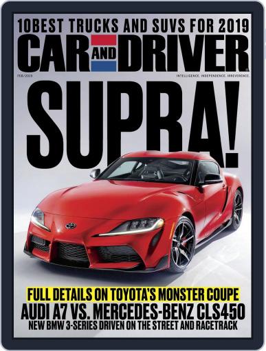 Car and Driver February 1st, 2019 Digital Back Issue Cover