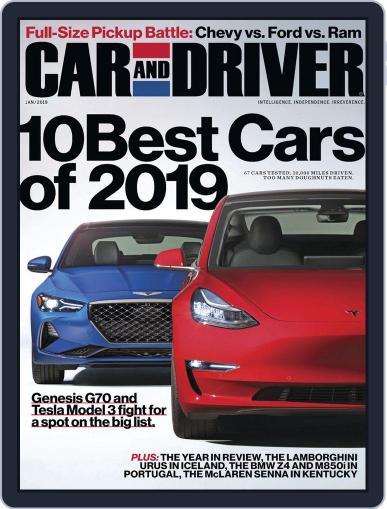 Car and Driver (Digital) January 1st, 2019 Issue Cover