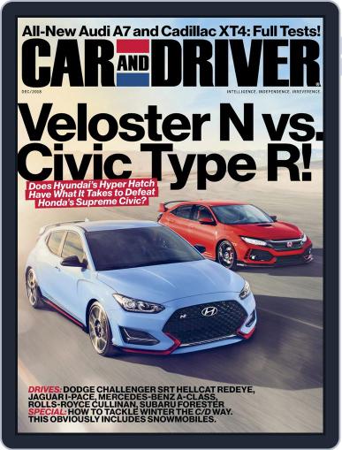 Car and Driver December 1st, 2018 Digital Back Issue Cover