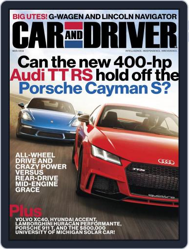 Car and Driver March 1st, 2018 Digital Back Issue Cover