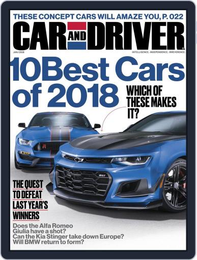 Car and Driver January 1st, 2018 Digital Back Issue Cover