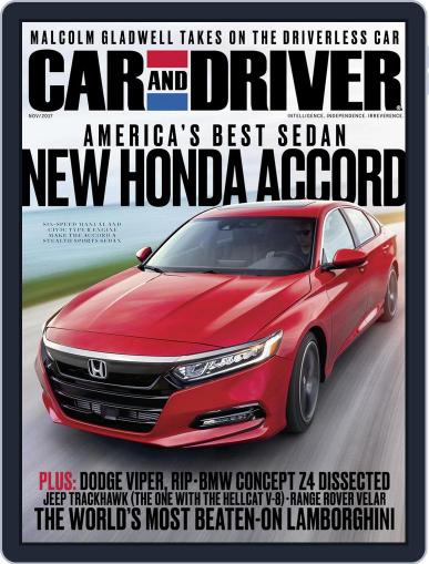 Car and Driver (Digital) November 1st, 2017 Issue Cover