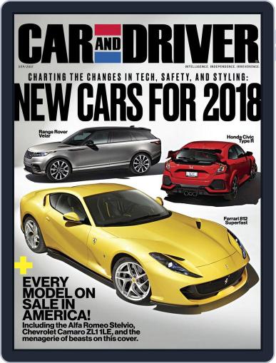 Car and Driver September 1st, 2017 Digital Back Issue Cover
