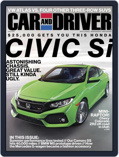 Car and Driver August 1st, 2017 Digital Back Issue Cover
